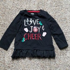 Gymboree Christmas Holiday Black Shirt